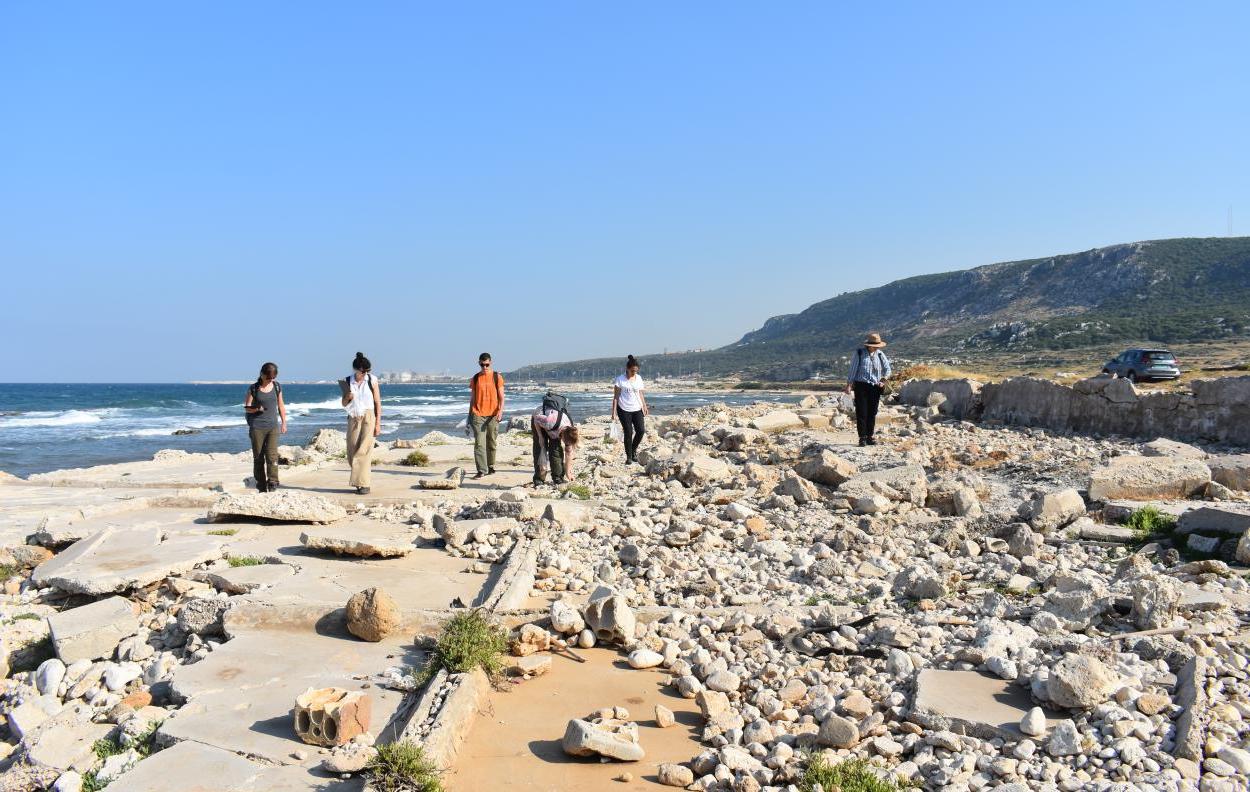 Archaeology Students on Coastline